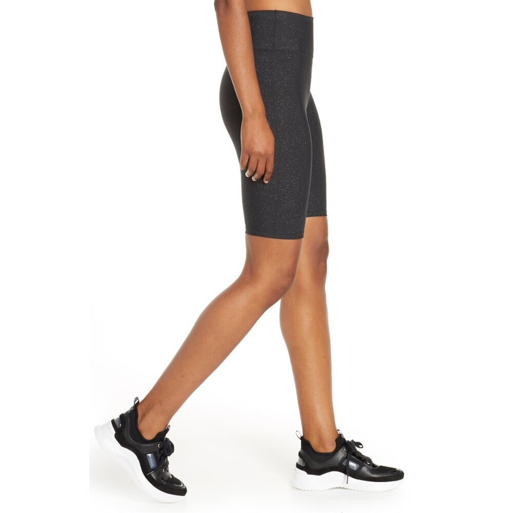 New w/Tags - Soul by Soulcycle Glitter Bike Shorts in Black, Med - Picture 9 of 10